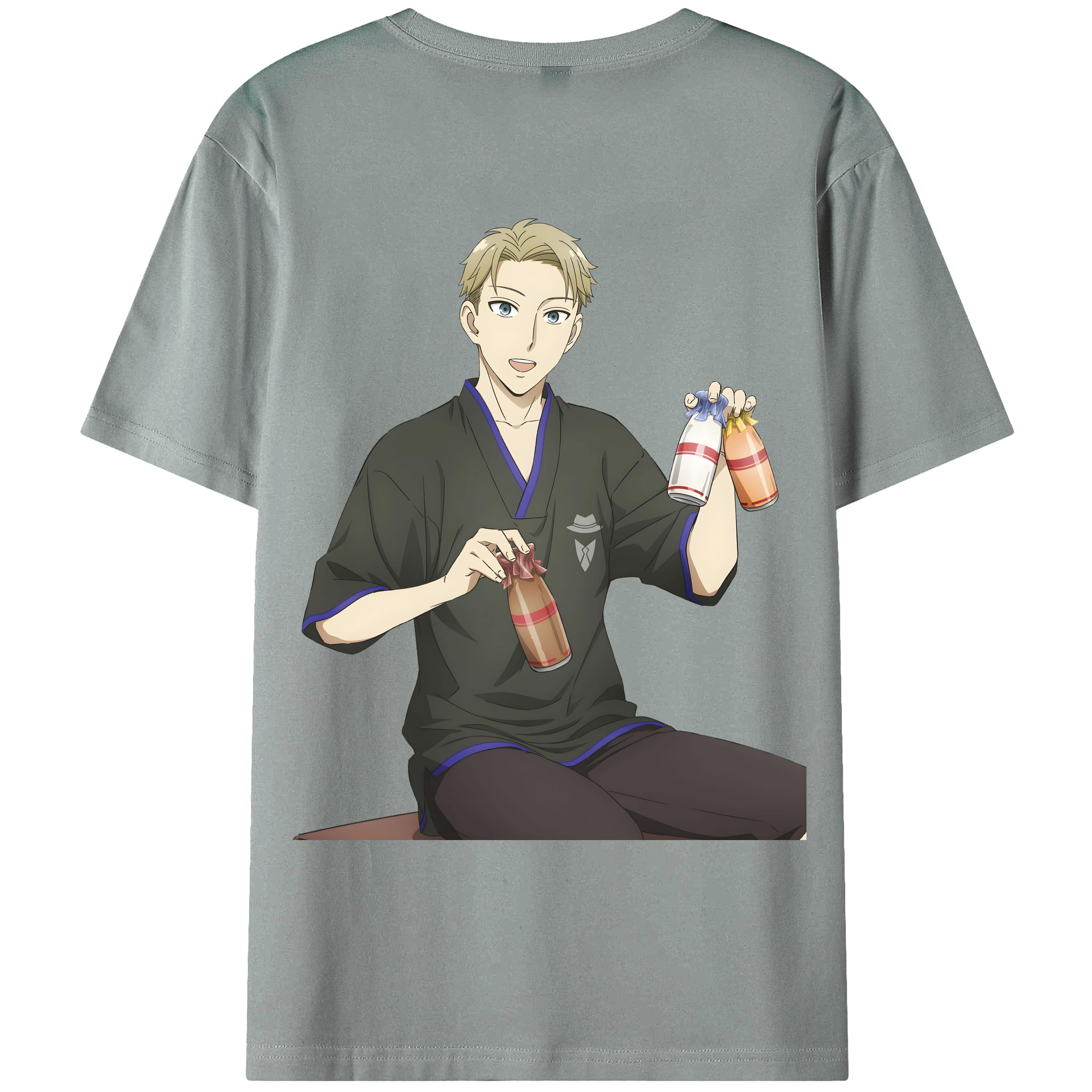 （画像用） SPY×FAMILY间谍家家酒 綿100％ メンズ半袖Tシャツ（バックプリント） 通気性